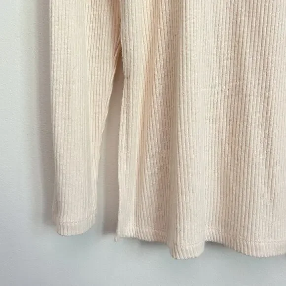 Sanctuary Ribbed Turtleneck Long Sleeve Top Cream Size S - Picture 5 of 7